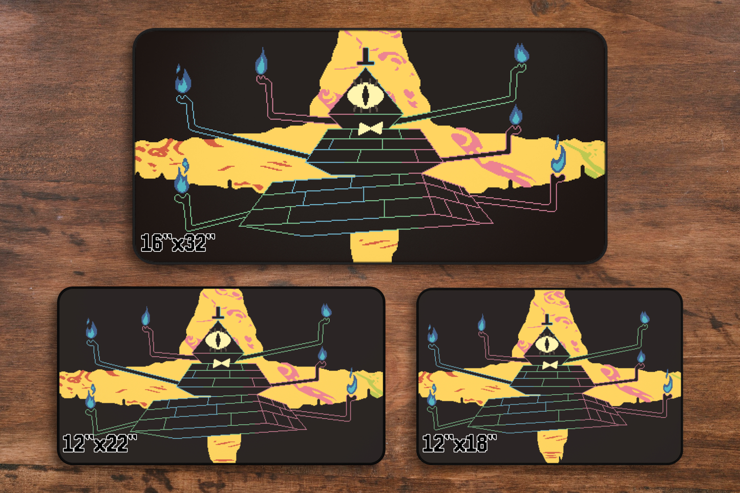 Bill Cipher Gravity Falls Desk Mat