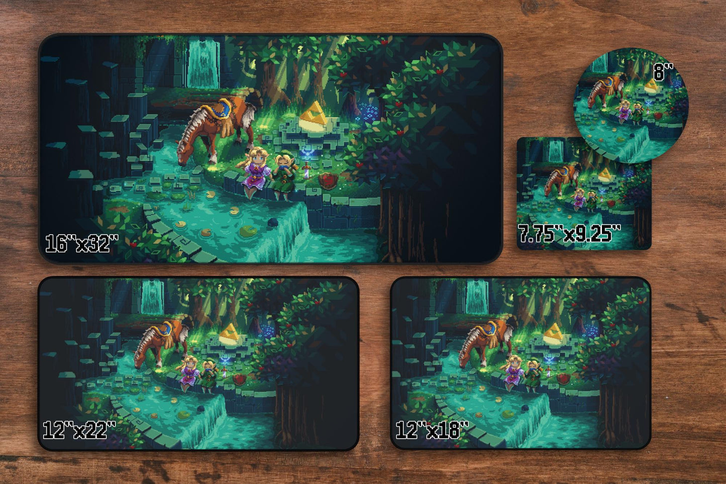 Ocarina TLOZ Desk Mat & Mouse Pad