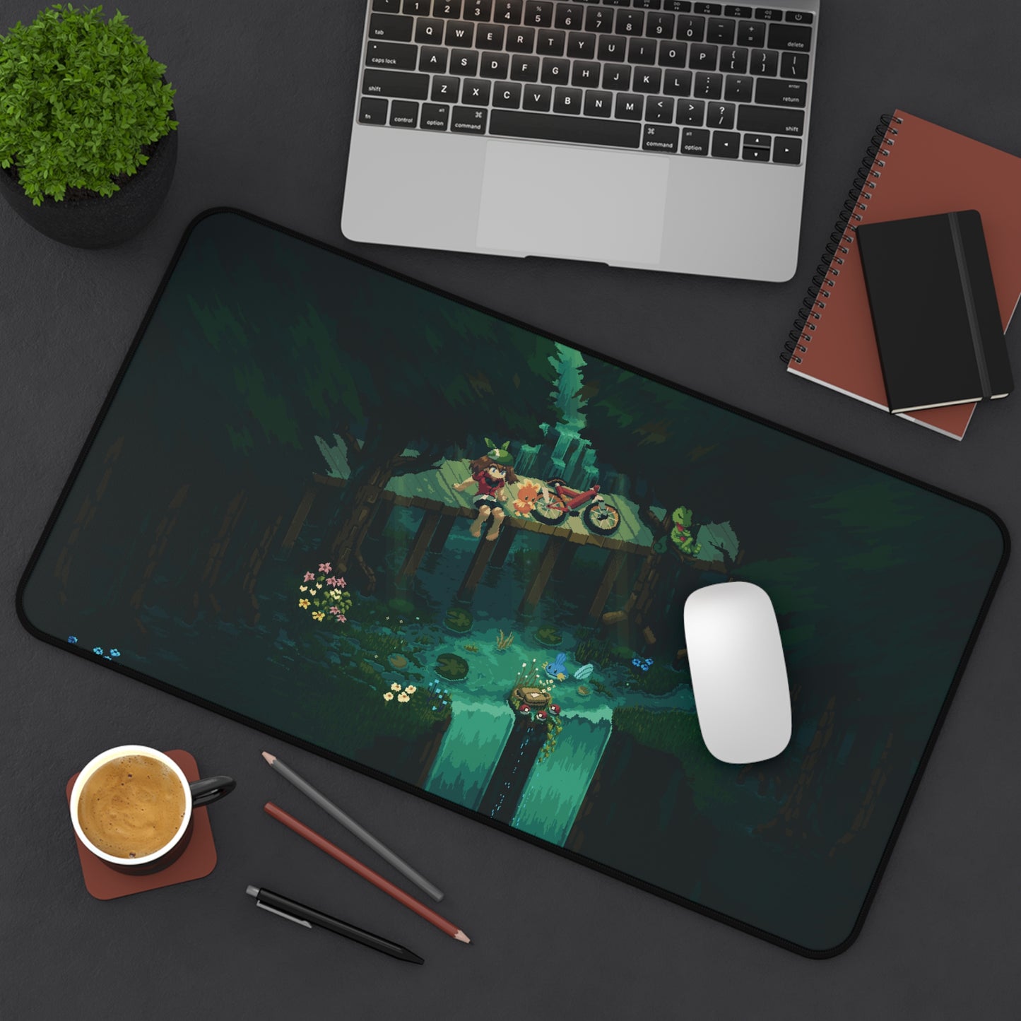 May Emerald Desk Mat & Mouse Pad