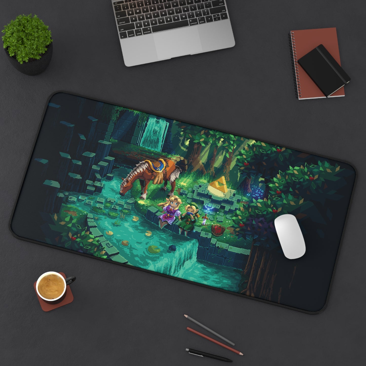 Ocarina TLOZ Desk Mat & Mouse Pad