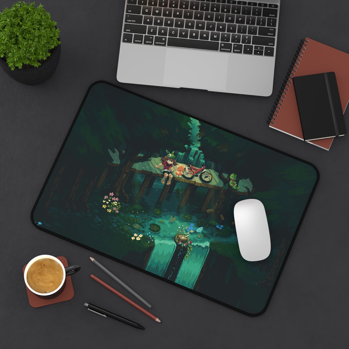 May Emerald Desk Mat & Mouse Pad