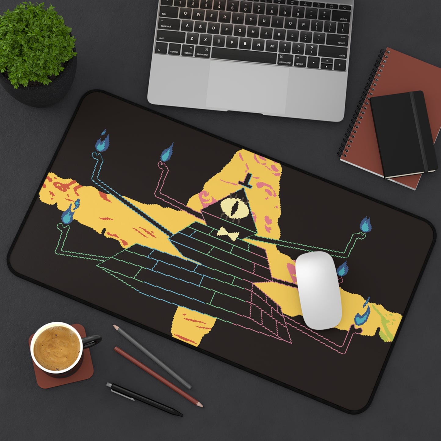 Bill Cipher Gravity Falls Desk Mat