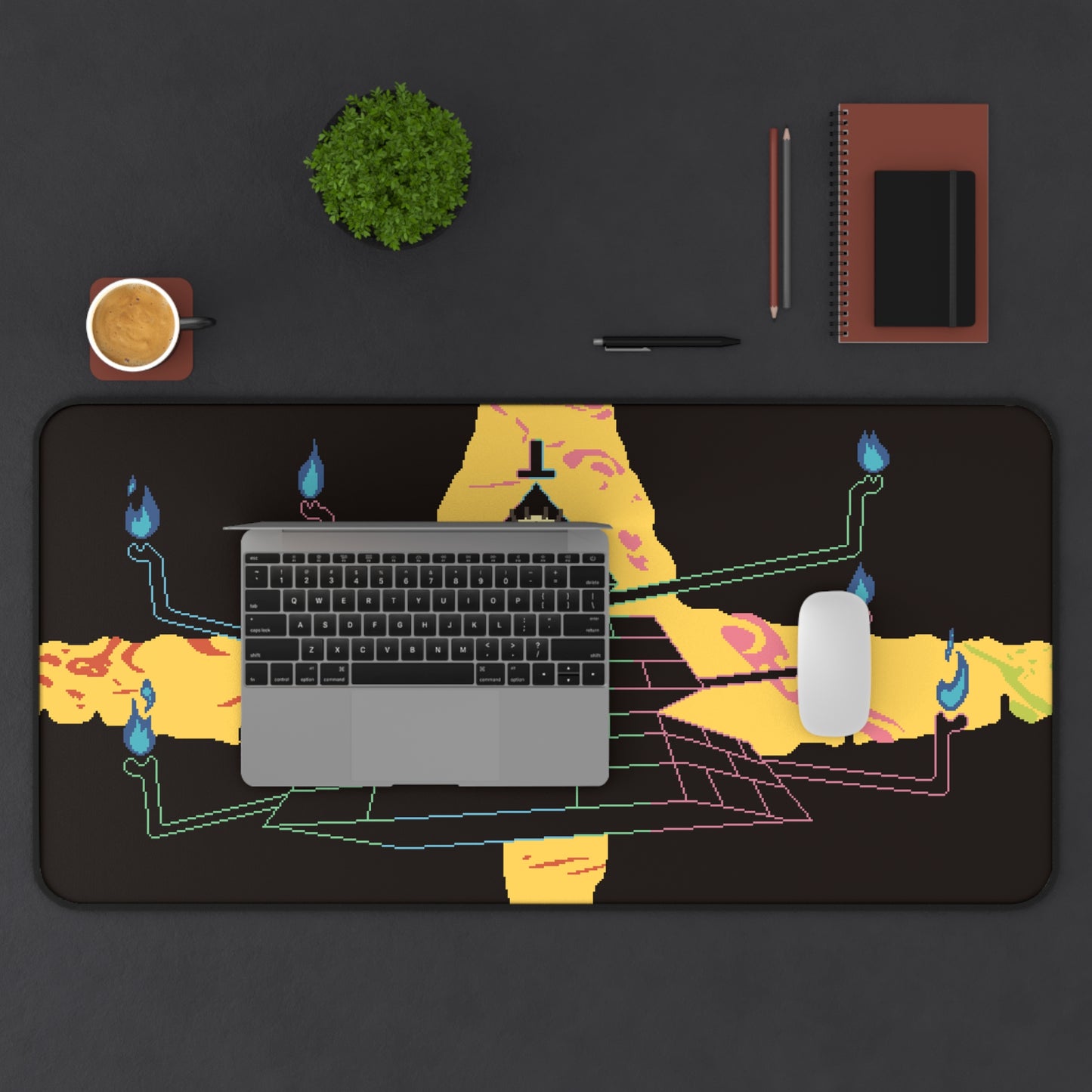 Bill Cipher Gravity Falls Desk Mat