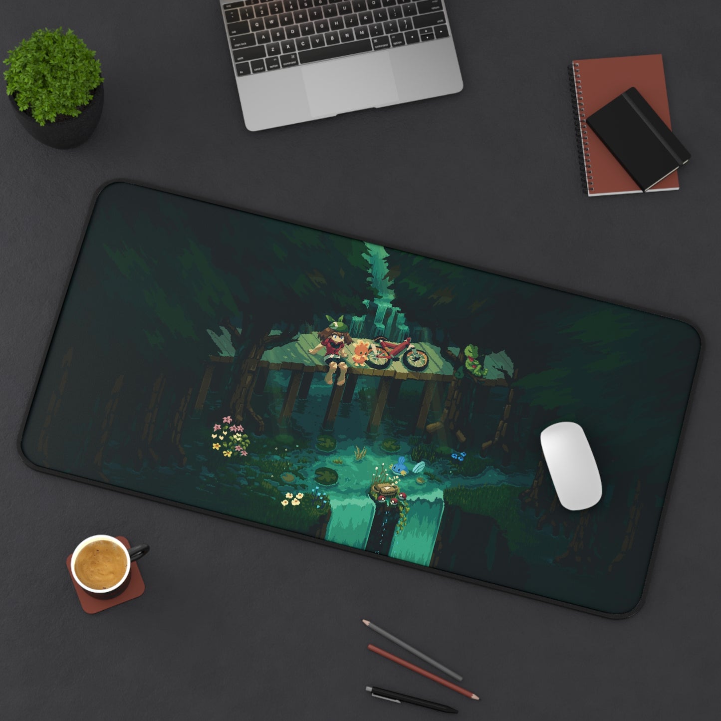 May Emerald Desk Mat & Mouse Pad