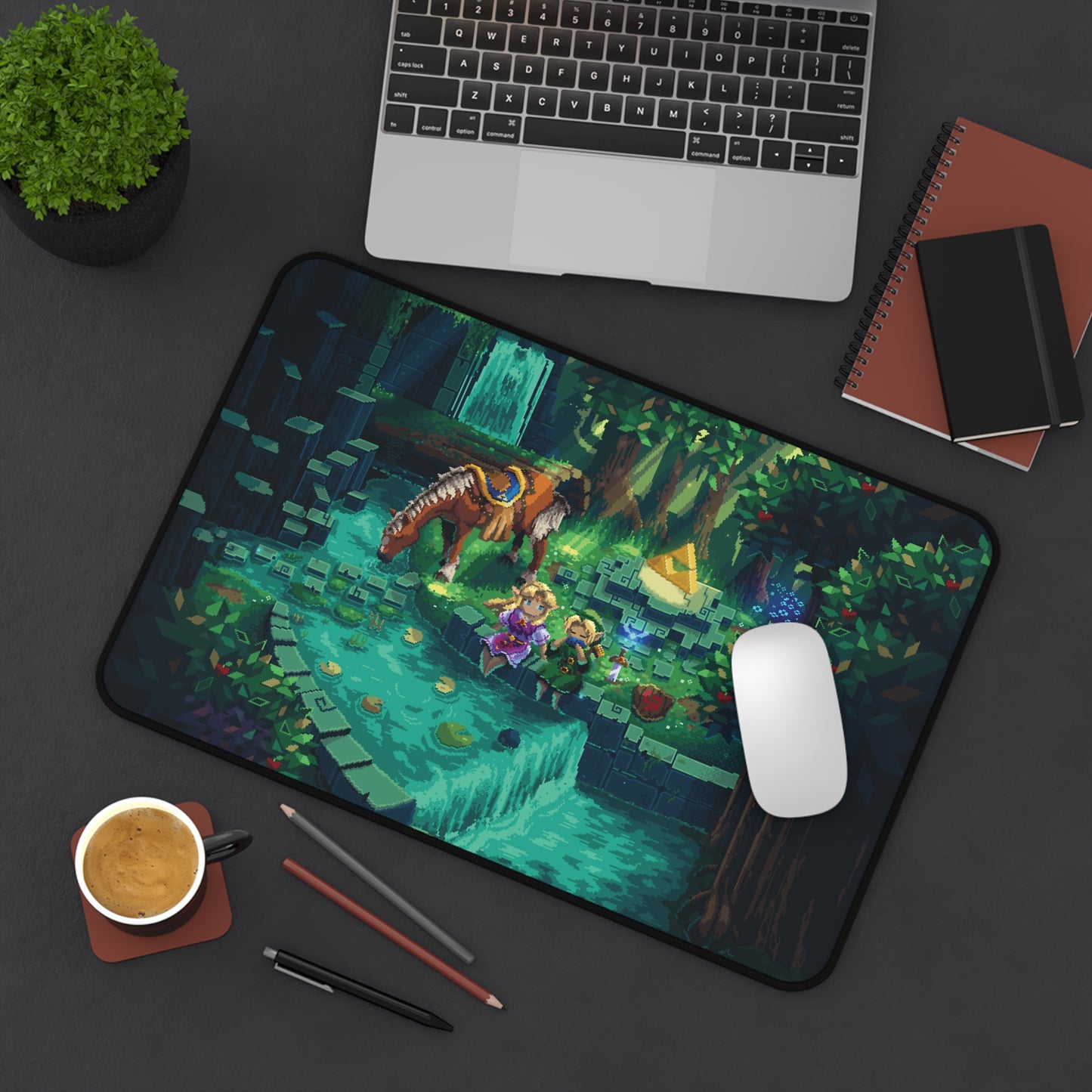Ocarina TLOZ Desk Mat & Mouse Pad