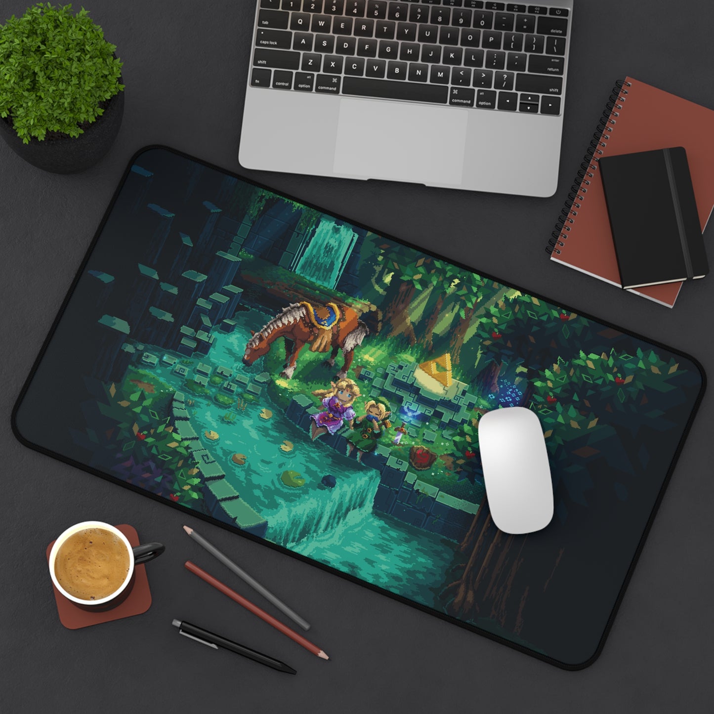 Ocarina TLOZ Desk Mat & Mouse Pad