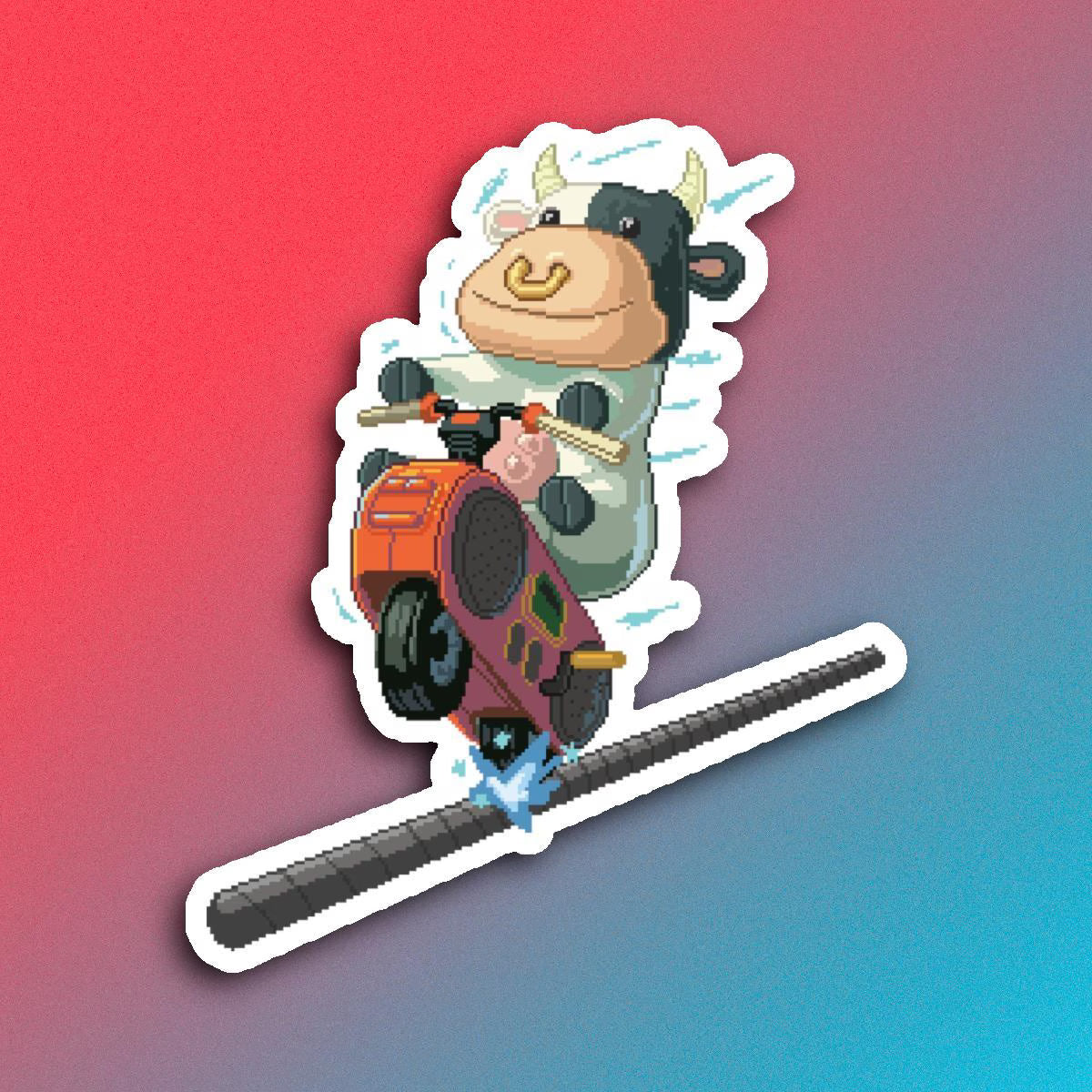 Cow - Kiss-Cut Sticker