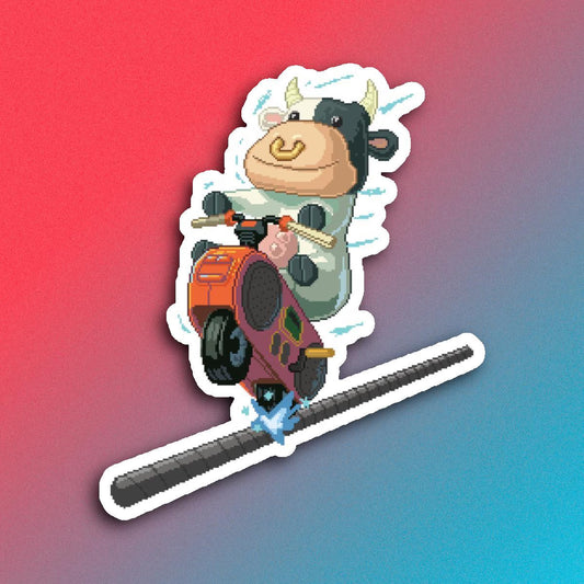 Cow - Kiss-Cut Sticker