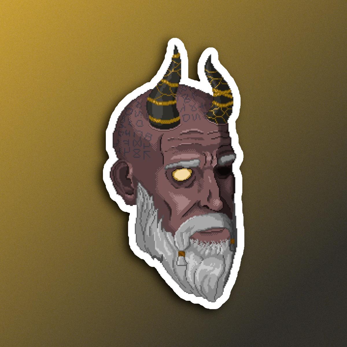 Mimir GoW - Kiss-Cut Sticker
