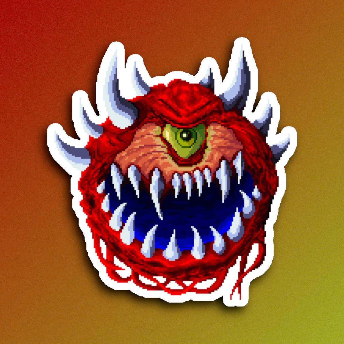 Cacodemon DOOM - Kiss-Cut Sticker