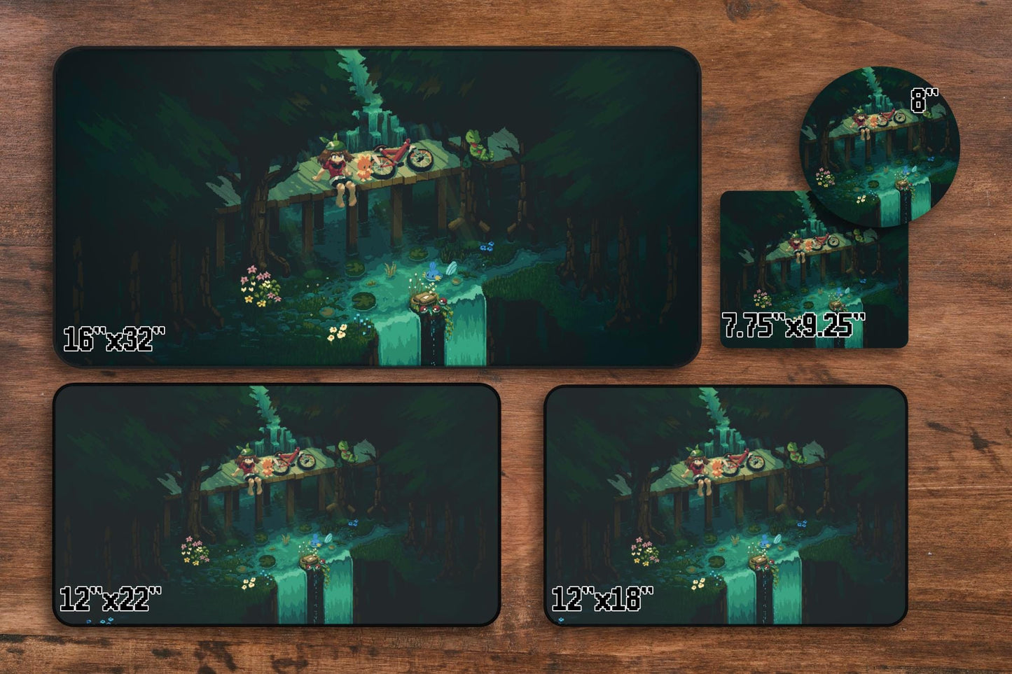 May Emerald Desk Mat & Mouse Pad